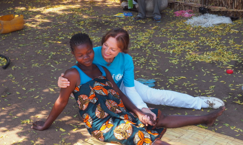 Virginija Kochanskytė UNICEF misijoje Malavyje