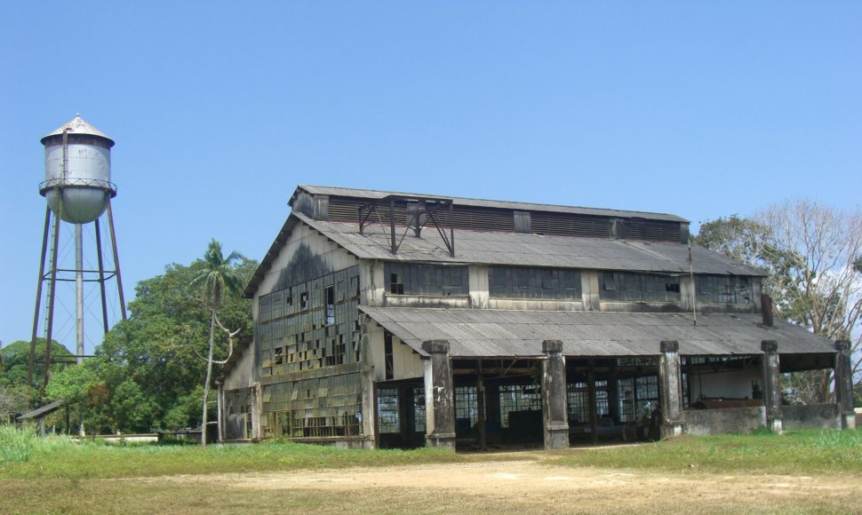 Fordlandijos vandens bokštas ir pastatas greta, 2010 m.