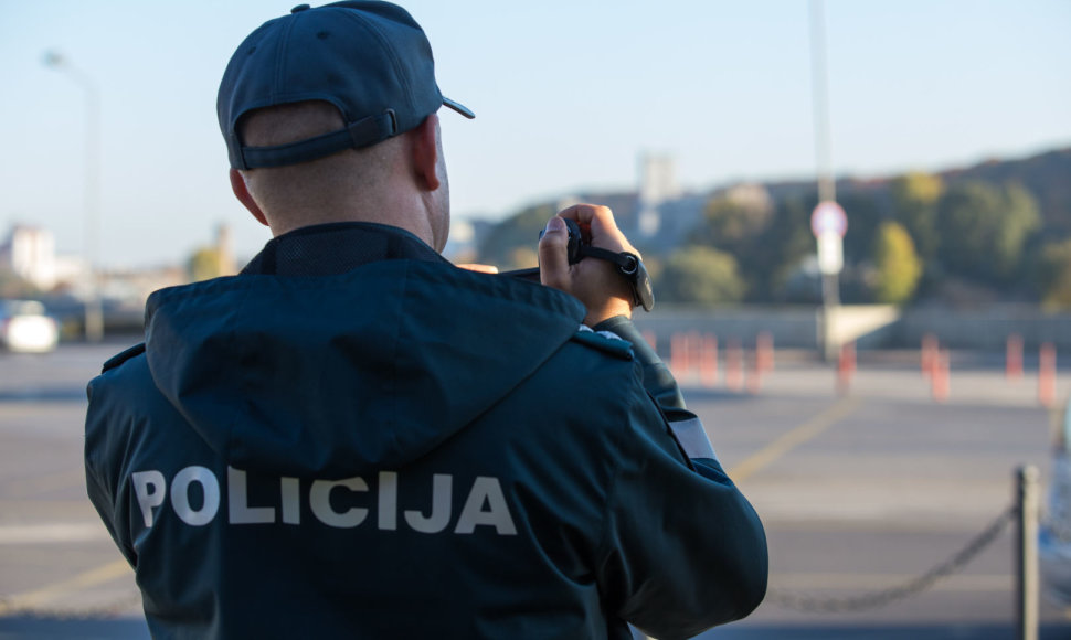 Kauno apskrities VPK Kelių policijos valdybos pareigūnų vykdoma precencinė priemonė Kaune