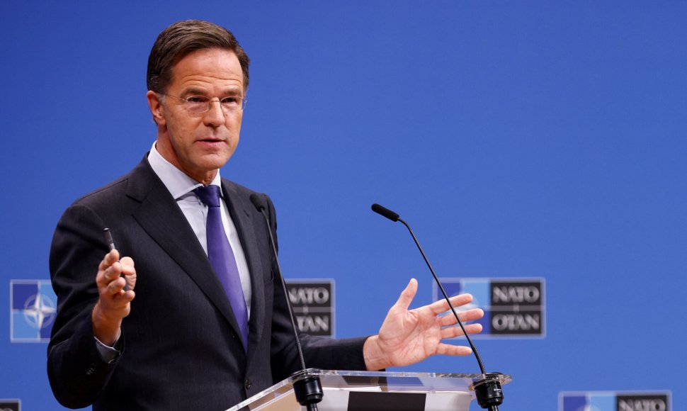 NATO vadovas Markas Rutte / Johanna Geron / REUTERS