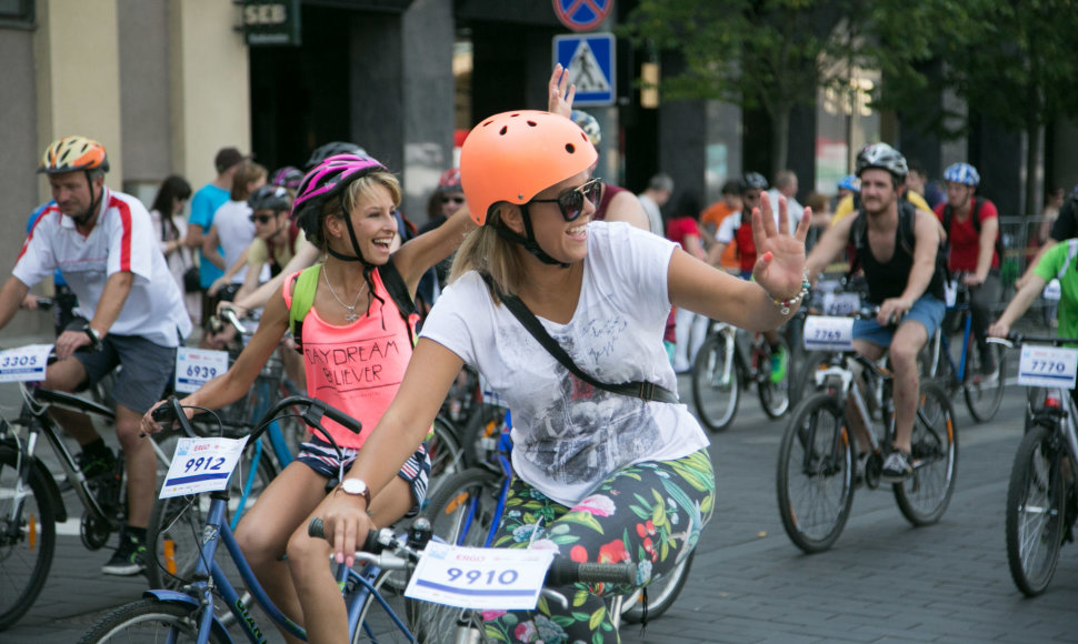 Didžiausia Baltijos šalyse dviračių šventė „Velomaratonas“ Vilniuje