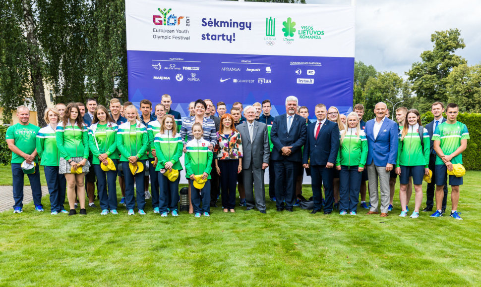 Lietuvos delegacija Europos jaunimo olimpiniam festivaliui