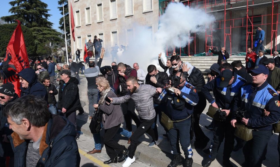 Protestas Albanijoje