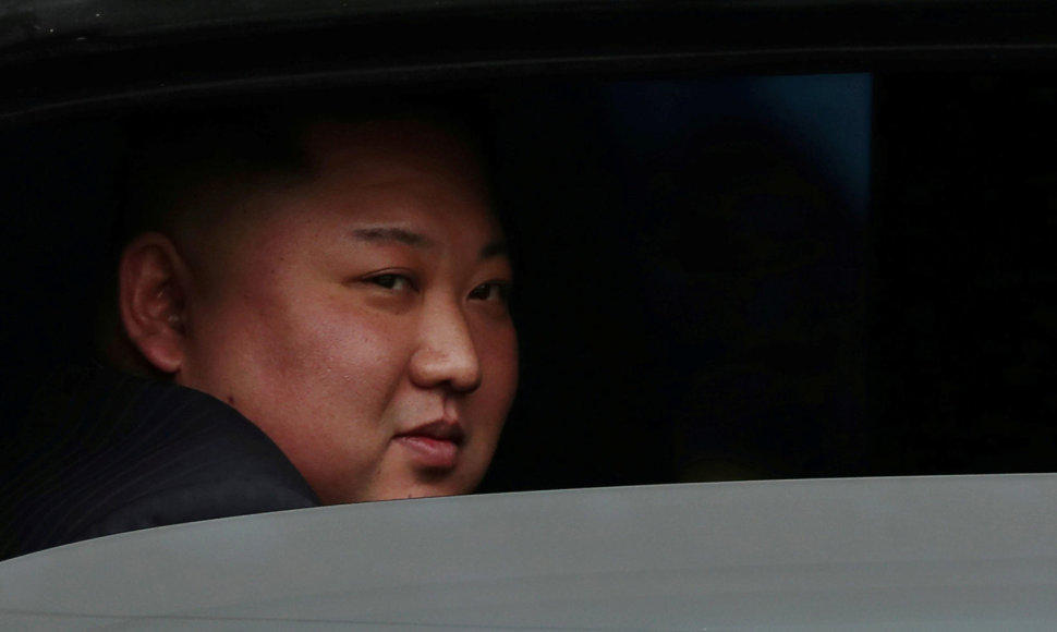 Šiaurės Korėjos lyderis Kim Jong Unas Vietname