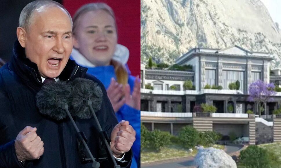 Vladimiras Putinas ir rūmai Kryme