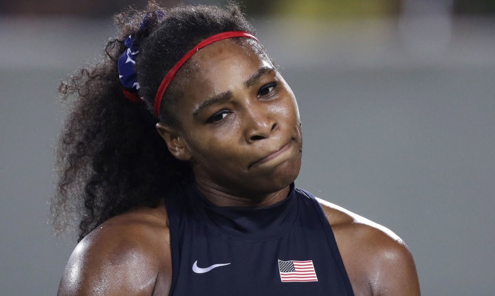 Serena Williams olimpinio teniso turnyro aštuntfinalyje krito prieš Eliną Svitoliną