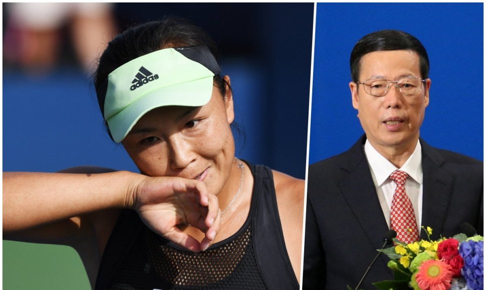 Peng Shuai ir kaltiną Zhangą Gaoli seksualine prievarta