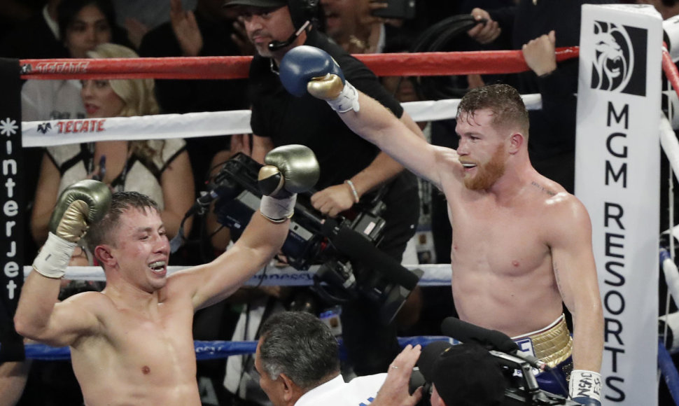 Canelo Alvarezo ir Genadijaus Golovkino dvikova