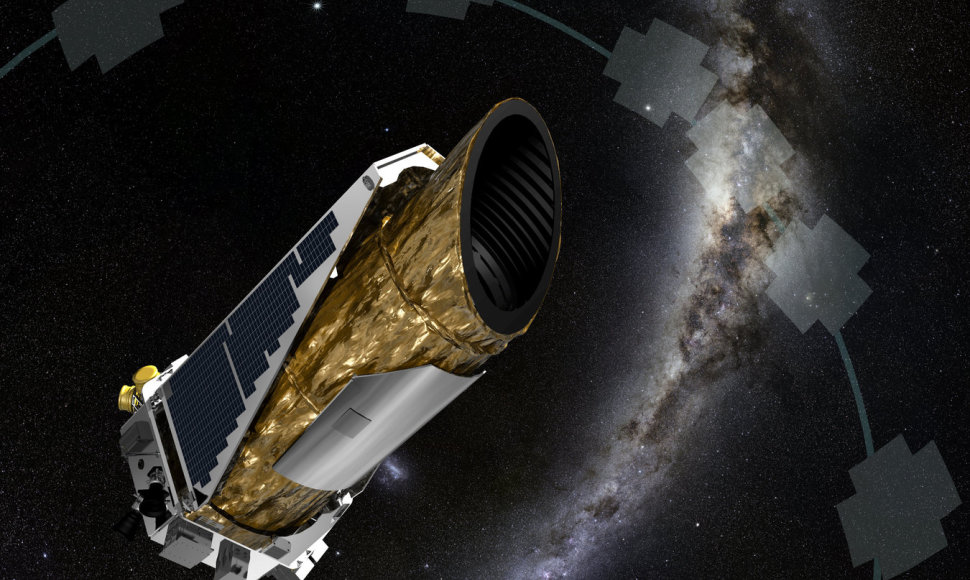 Kepler teleskopas kosmose menininko akimis