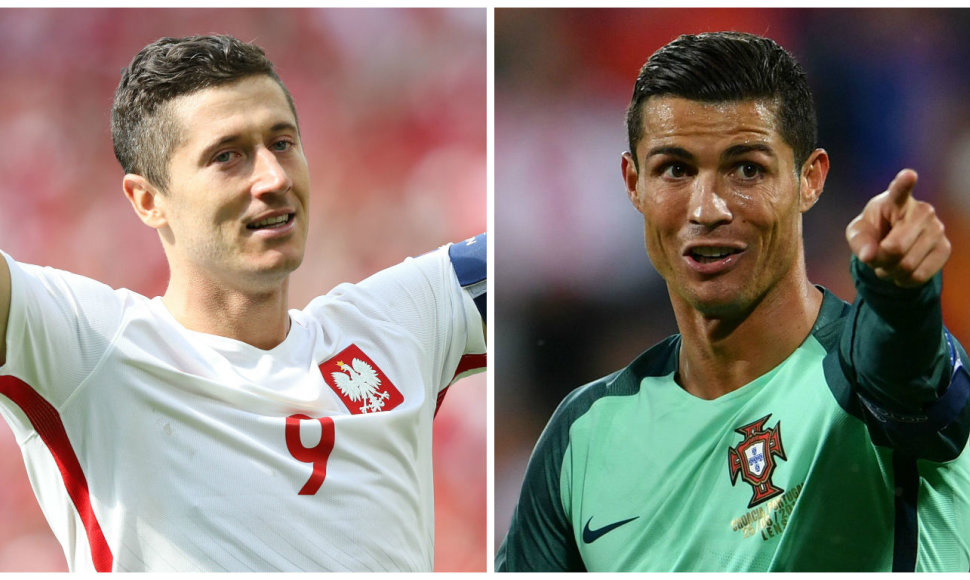 Robertas Lewandowskis ir Cristiano Ronaldo