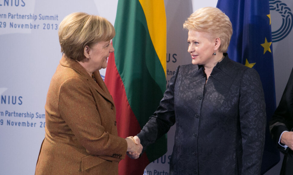 3-iasis Rytų partnerystės vir&scaron;ūnių susitikimas &bdquo;Litexpo&ldquo; parodų rūmuose Vilniuje. Vokietijos kanclerė Angela Merkel.