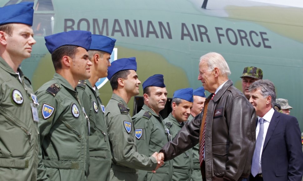 JAV viceprezidentas Joe Bidenas Rumunijoje
