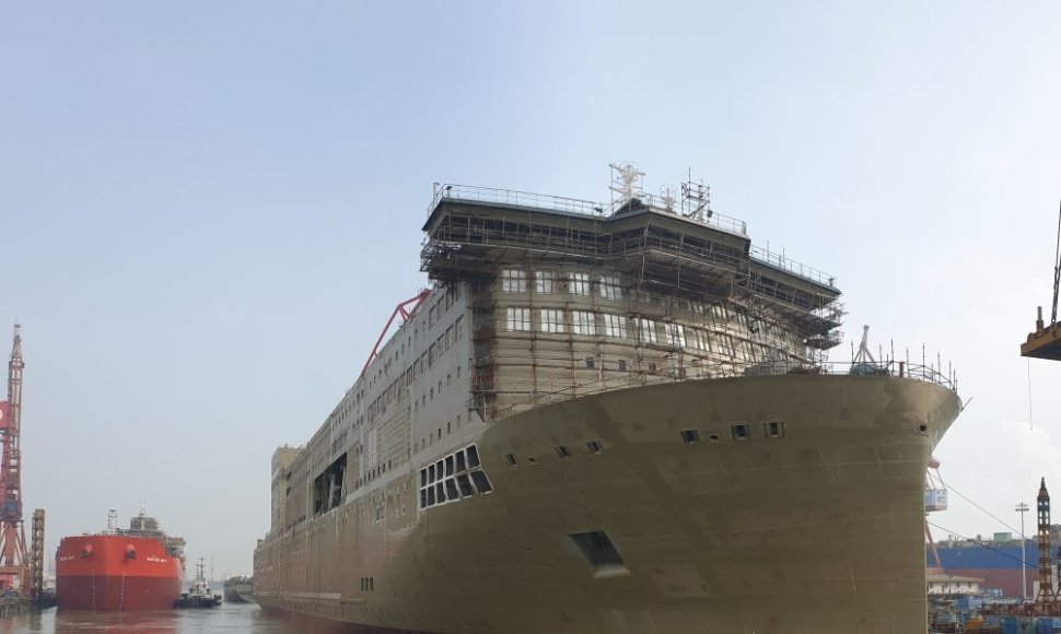 Kinijoje statomas naujas keltas papildys DFDS laivyną