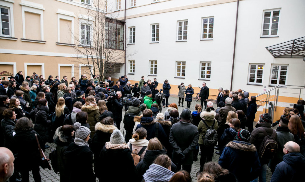 Protesto akcijos akimirka