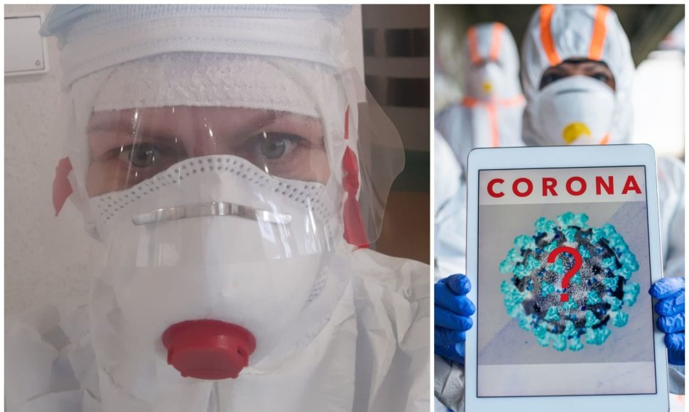 Slaugytoja Vera, dirbanti su koronavirusu užsikrėtusiais pacientais