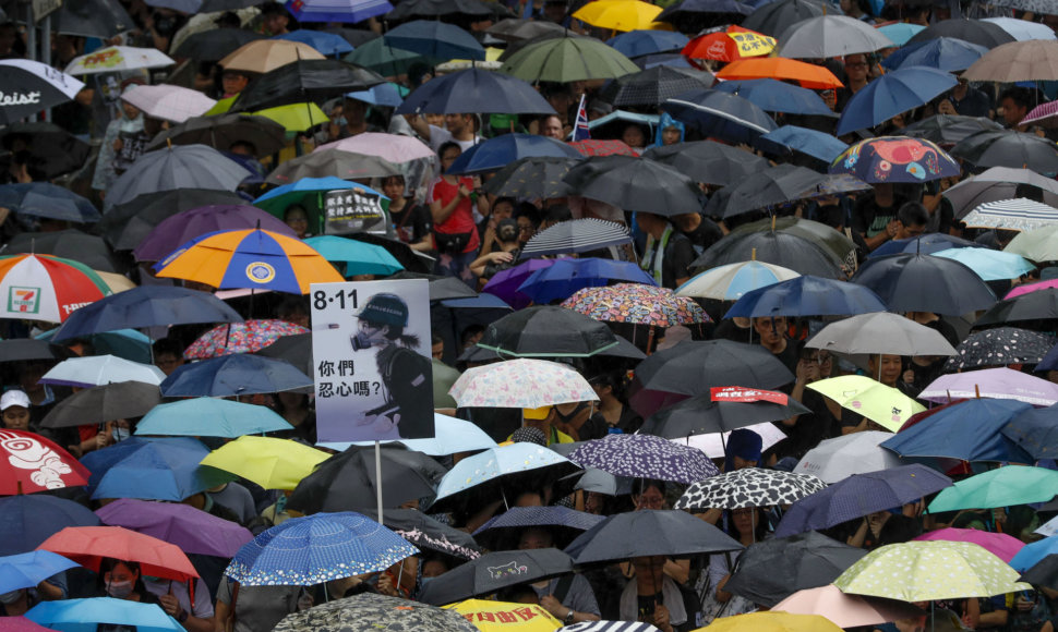 Honkongo protestuotojai