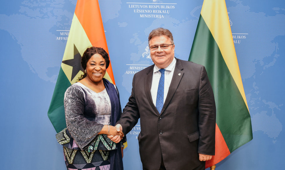 Shirley Ayorkor ir Linas Linkevičius