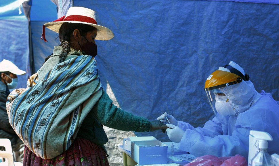 Peru atliekamas koronaviruso testas