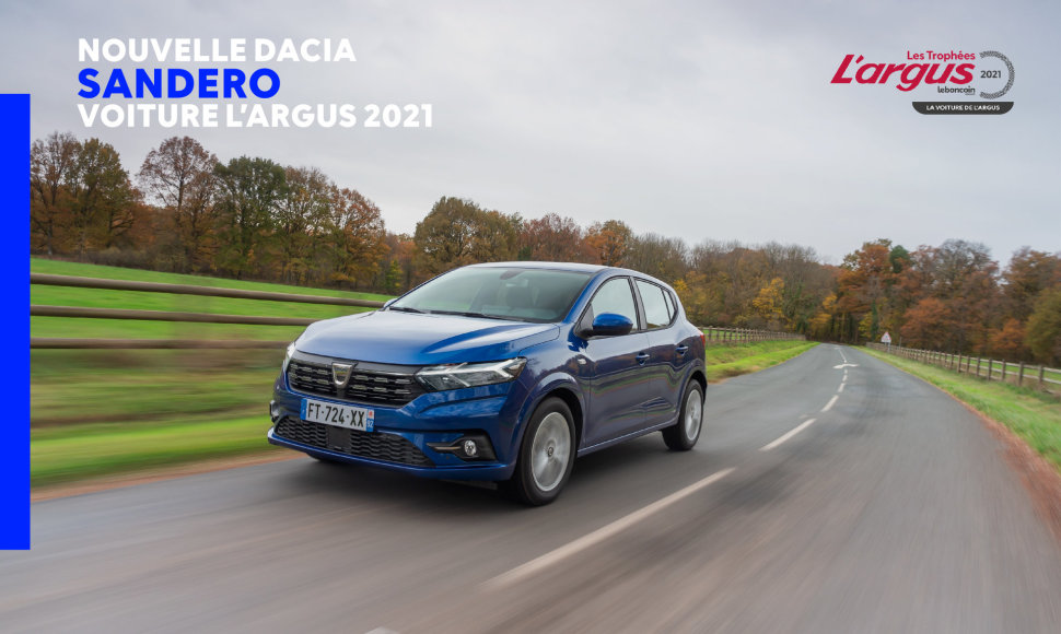 Žurnalas „L’argus“ naująjį „Dacia Sandero“ išrinko „Metų automobiliu“