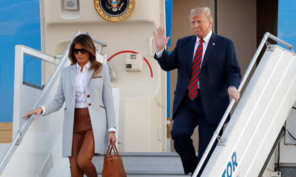 D.Trumpas ir Melania Trump atvyko į Helsinkį
