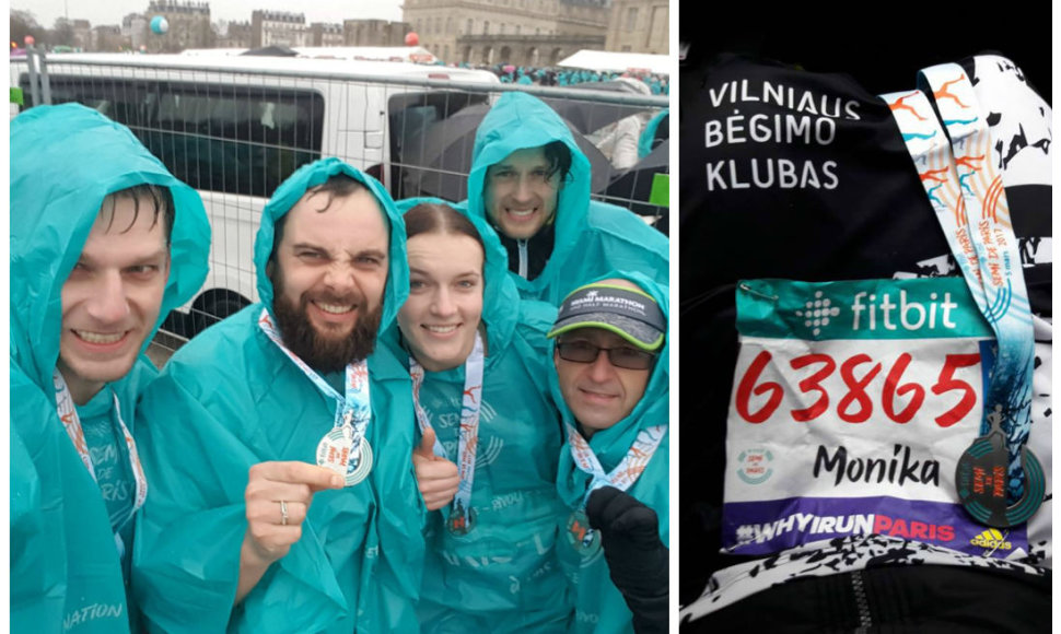Akimirka iš Paryžiaus pusmaratonio su Vilniaus bėgimo klubu