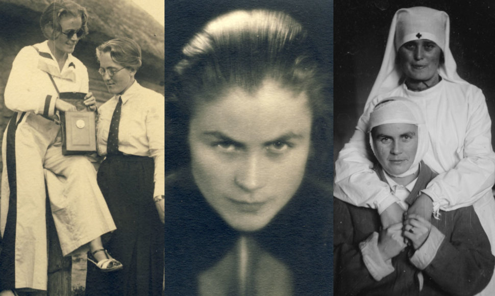 1. „Pasitarimas Marytės su Vėra“ 1933 m. Su seserimi Marijona; 2. 1935 metų portretas; 3. Karo ligoninėje 1929 m.