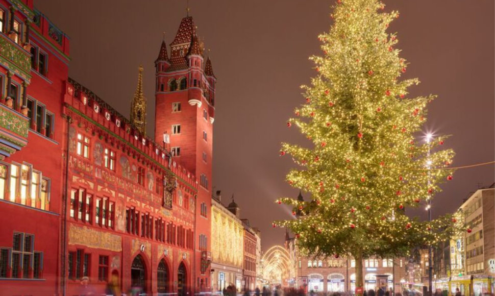 Kalėdų eglė Bazelyje