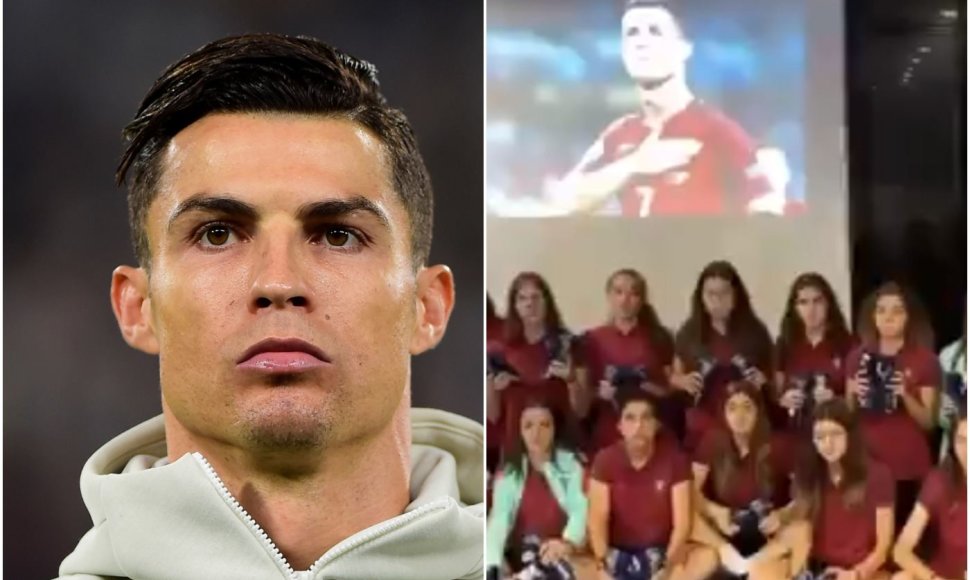 C.Ronaldo nusiuntė batelius visoms Portugalijos jaunimo rinktinės žaidėjoms.