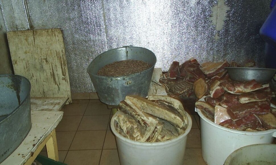 Nelegalus mėsos cechas