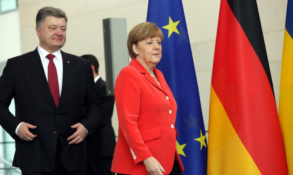 P.Porošenka ir A.Merkel.