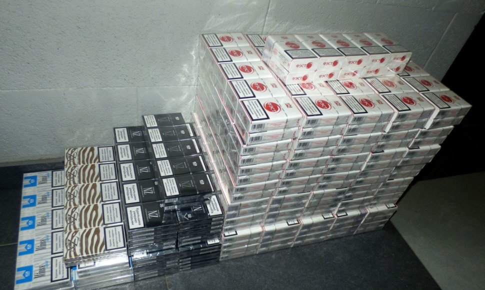 Sargėnuose rastos kontrabandinės cigaretės