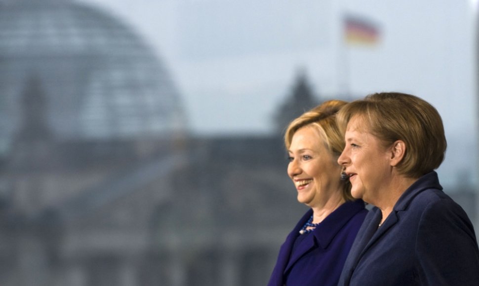 Hillary Clinton ir Angela Merkel