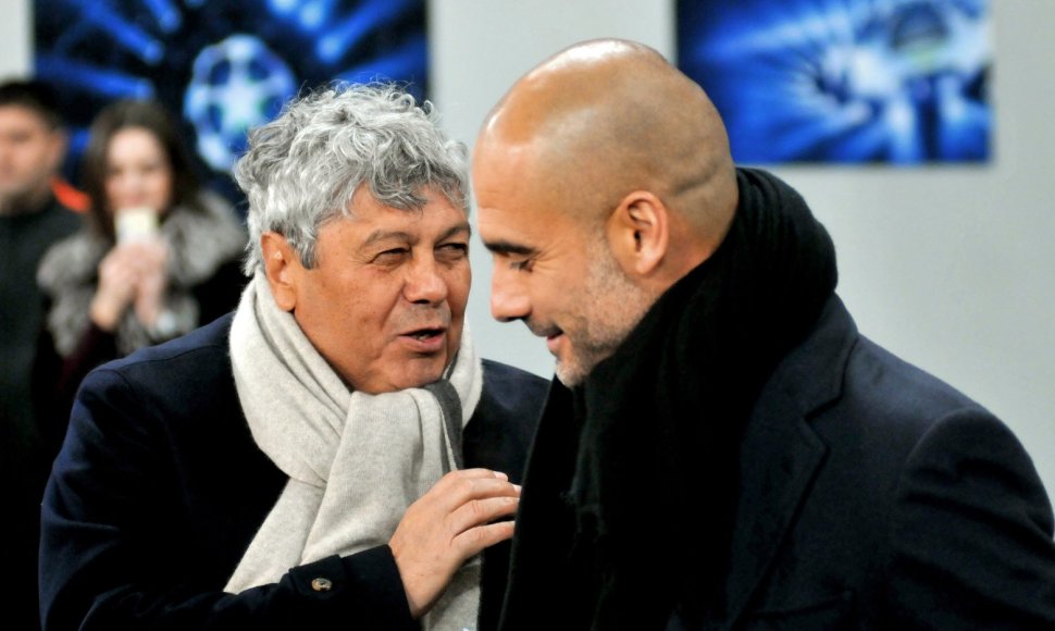 Mircea Lucescu ir Josepas Guardiola