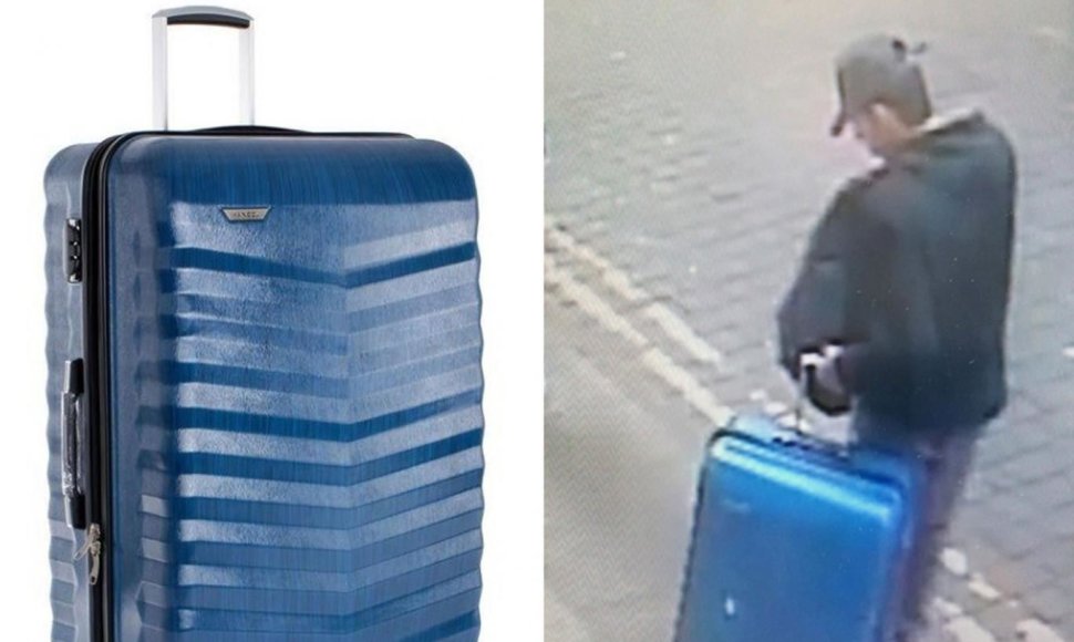 Ieškodama mėlyno lagamino, policija išplatino naują S.Abedi nuotrauką.