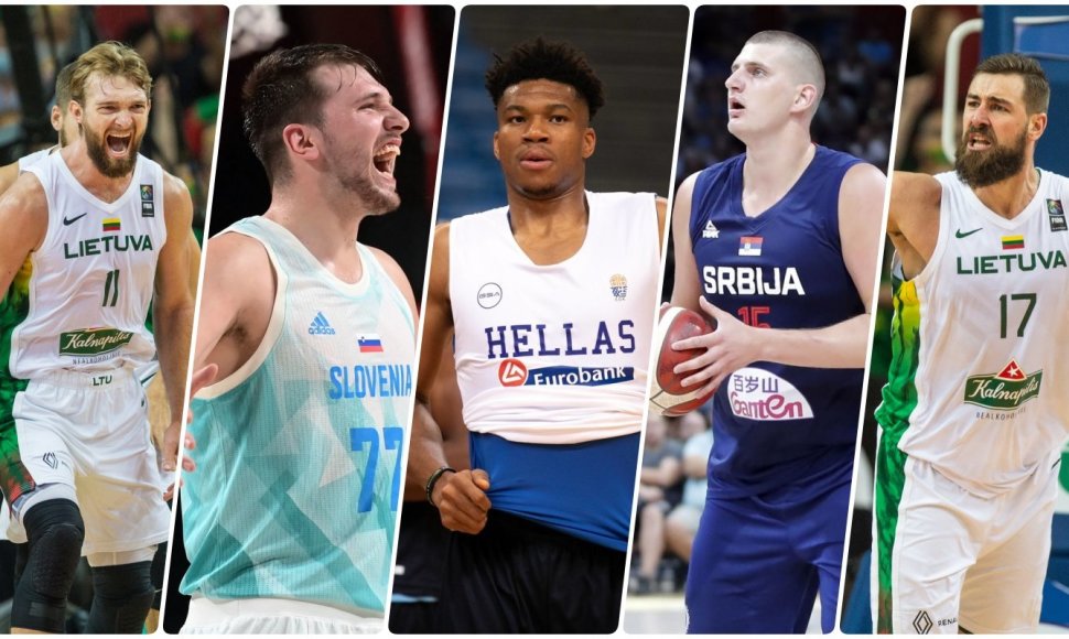 Kiek NBA žaidėjų rungtyniaus Europos čempionate?