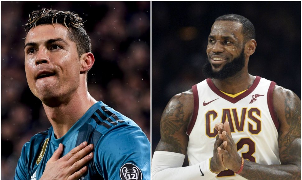 Cristiano Ronaldo ir LeBronas Jamesas