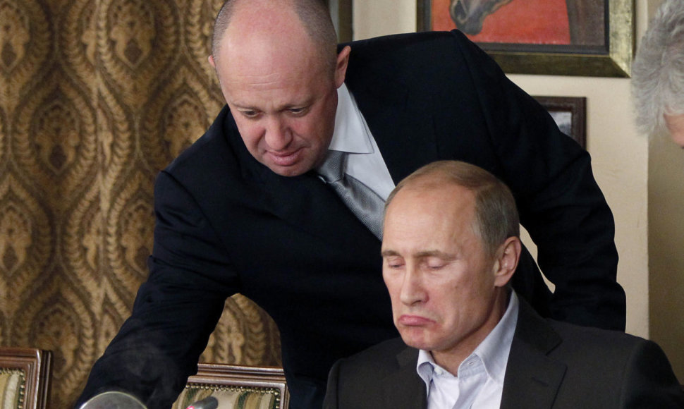 Jevgenijus Prigožinas ir Vladimiras Putinas