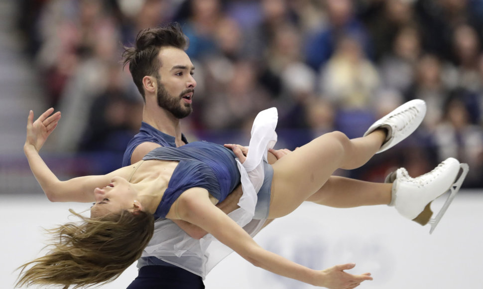 Gabriella Papadakis and Guillaume'as Cizeronas tapo Europos šokių ant ledo čempionais