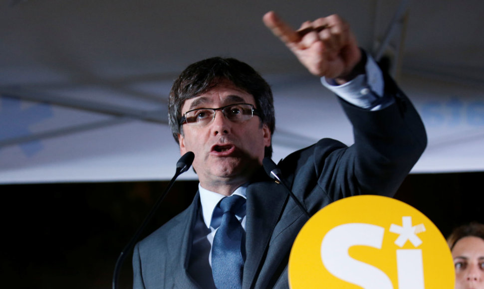 Katalonijos prezidentas Carlesas Puigdemont'as