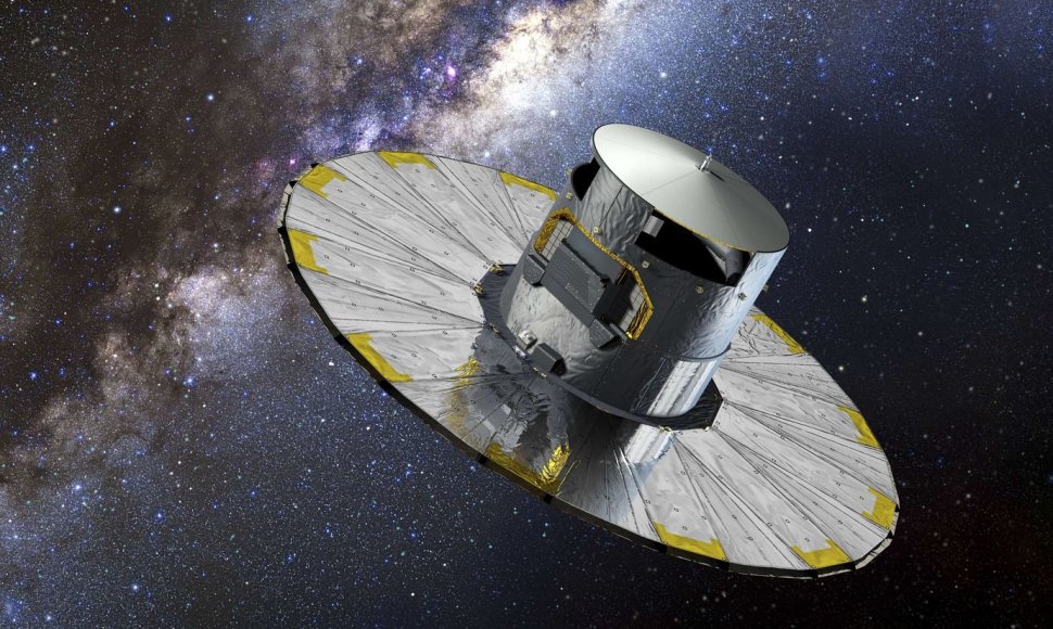 Menininko pavaizduotas Europos kosmoso agentūros ŪESA) „Gaia“ teleskopas