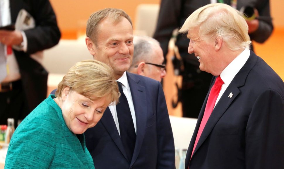 Angela Merkel, Donaldas Tuskas, Donaldas Trumpas 