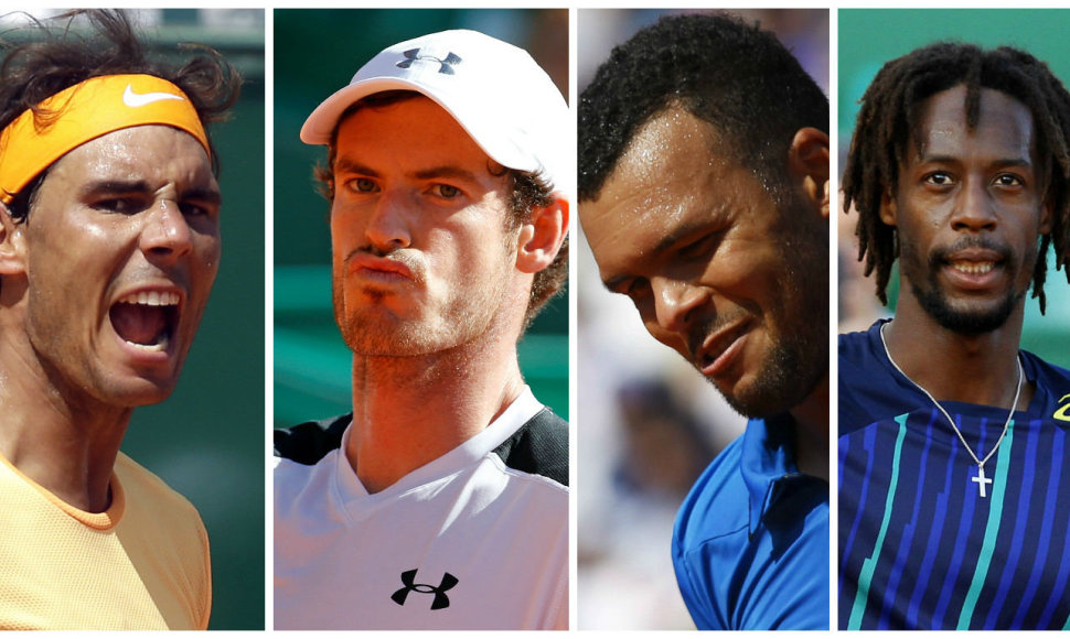 Rafaelis Nadalis, Andy Murray, Jo-Wilfriedas Tsonga, Gaelis Monfilsas