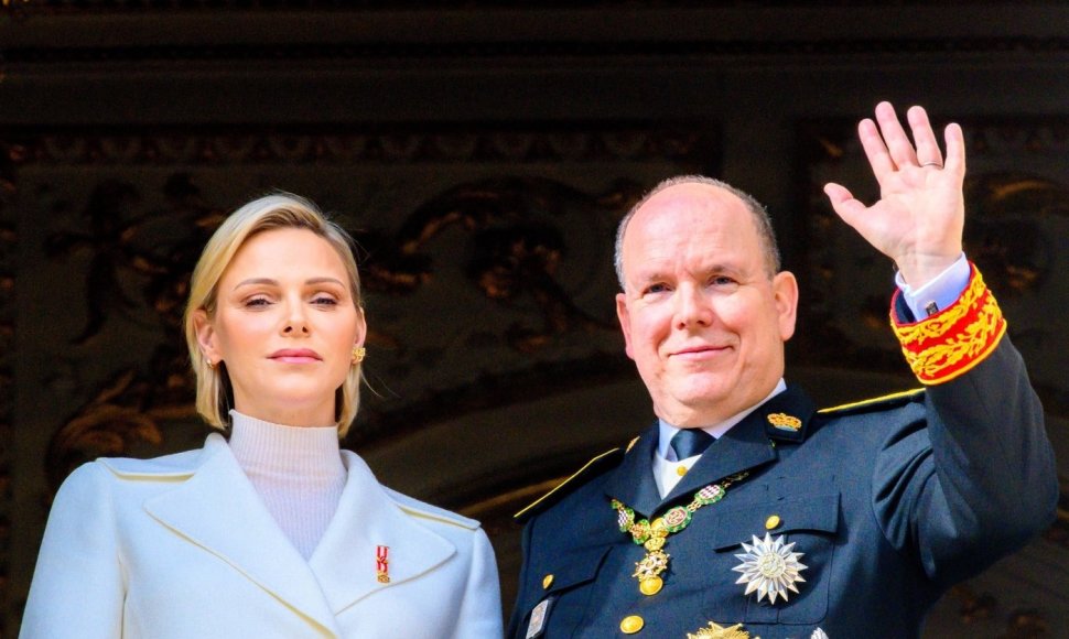 Monako princesė Charlene ir princas Albertas
