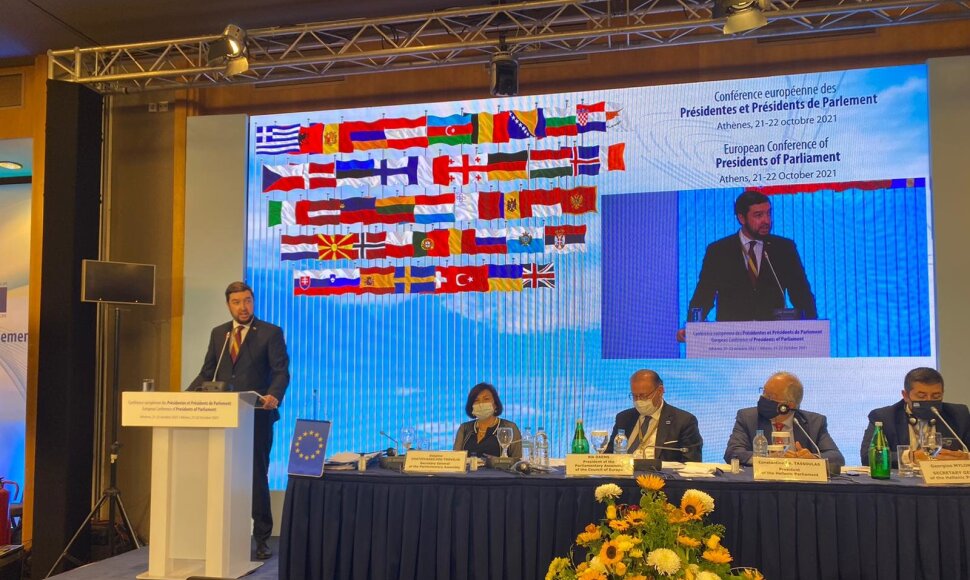 V. Mitalas Europos parlamentų pirmininkų konferencijoje