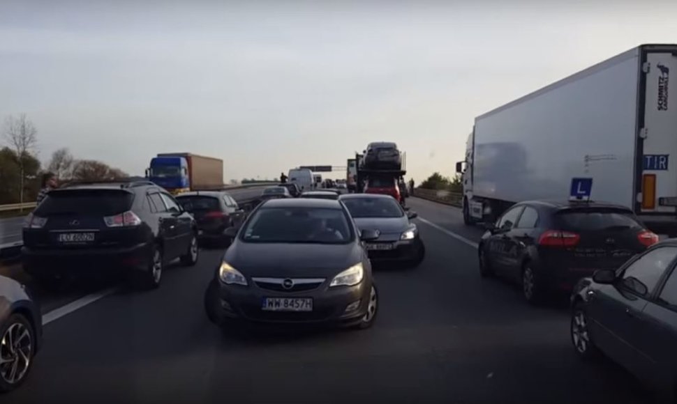 Lenkijos autostrados chamai