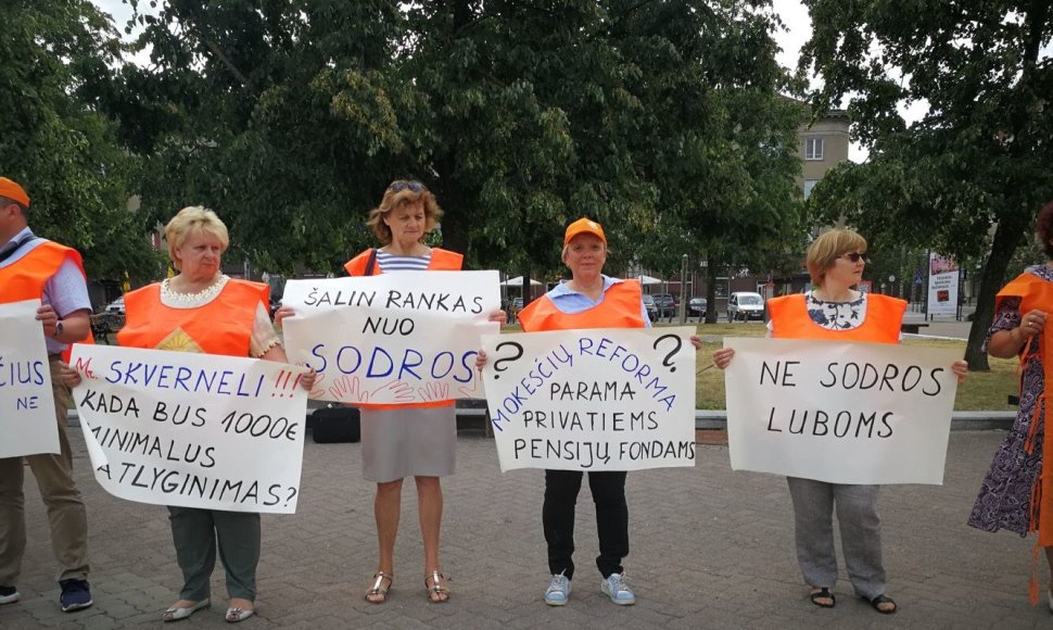 Profesinės sąjungos „Solidarumas“ mitingas prie Seimo