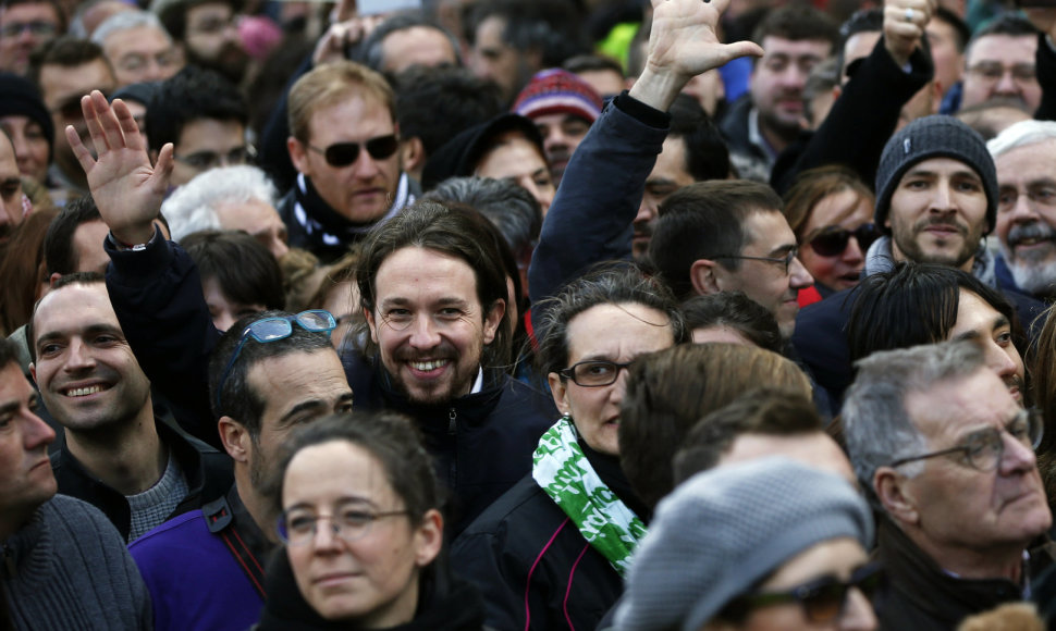  „Podemos“ lyderis Pablo Iglesias