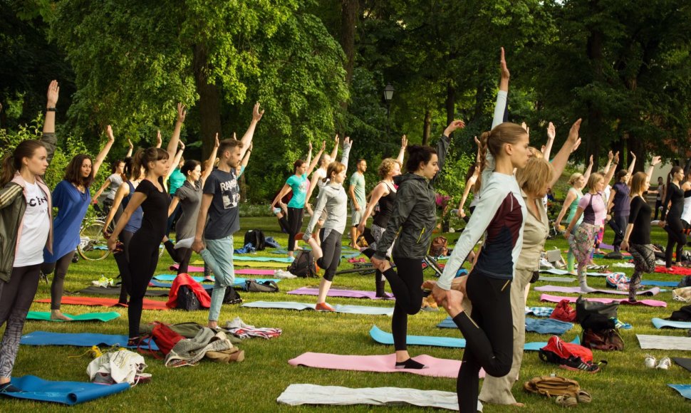 Joga Bernardinų sode