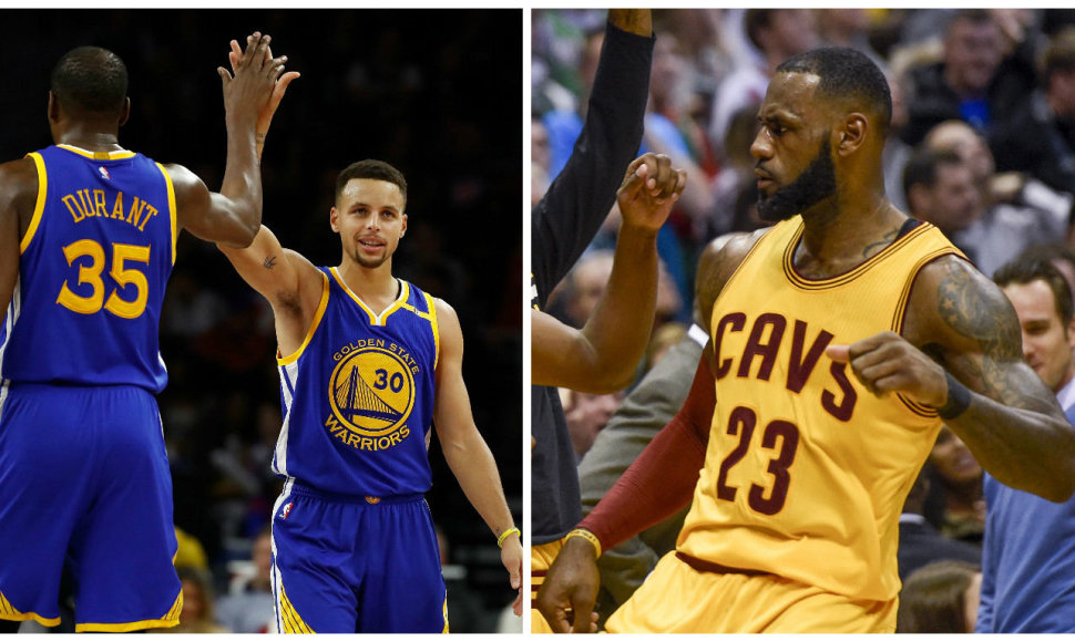 NBA lyderių dvikova: „Golden State Warriors“ ir „Cleveland Cavaliers“