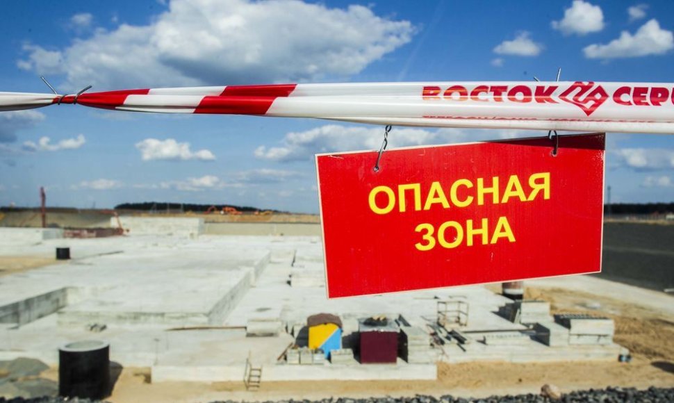Būsimosios Baltarusijos atominės elektrinės vietoje.